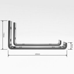 Mkgt Handcrafted Rustic Wooden Floating Shelves, Solid Wood, Made In Uk Wall Mounted Shelf (Walnut Set Of 2, 40Cm) - thumbnail 4