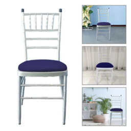 Neel Blue Dark Purple Spandex Chair Pad Cover - Pack Of 10 - thumbnail 6