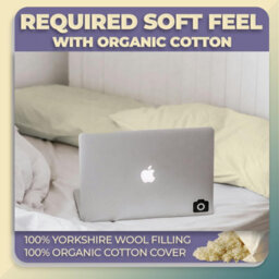 Nod Off Wool Pillow Breathable Pack Of 2 Pillows For Neck And Shoulder Pain Adjustable Anti-Allergy Perfect For Back & Side Sleeper - thumbnail 4