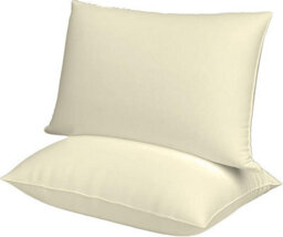 Nod Off Wool Pillow Breathable Pack Of 2 Pillows For Neck And Shoulder Pain Adjustable Anti-Allergy Perfect For Back & Side Sleeper