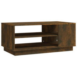 Berkfield Coffee Table Smoked Oak 102X55X43 Cm Engineered Wood - thumbnail 2
