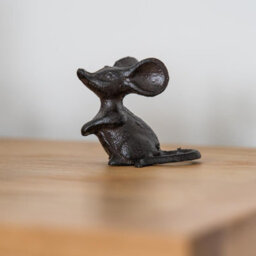 Woodside Cast Iron Mouse Sculpture Indoor/outdoor Home/garden Ornaments, 2 Pack - thumbnail 6