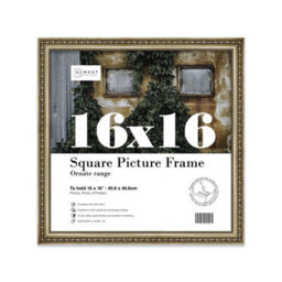 16X16 Champaign Ornate Picture Frame (40.6 X 40.6Cm) Poster, Photo, Artwork, Gallery Wall Or Print - thumbnail 1