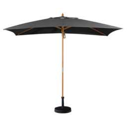 Kratos 3M X 2M Wooden Parasol In Grey