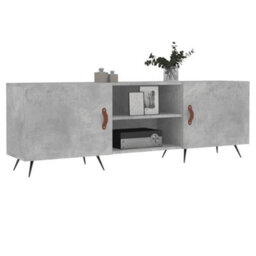 Berkfield Tv Cabinet Concrete Grey 150X30X50 Cm Engineered Wood - thumbnail 3