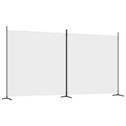 Walplus 2-Panel Room Divider White 348X180 Cm Fabric - thumbnail 2