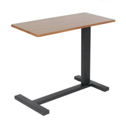 Height Adjustable Over Bed Chair Table Large Metal Worksation Sofa End Side Desk - thumbnail 5