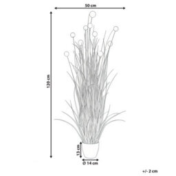 Lux Botanics 120Cm Pink-Tinted Artificial Potted Plant In Black Pot By Wyld And Coco - thumbnail 4