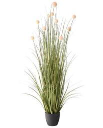 Lux Botanics 120Cm Pink-Tinted Artificial Potted Plant In Black Pot By Wyld And Coco - thumbnail 1