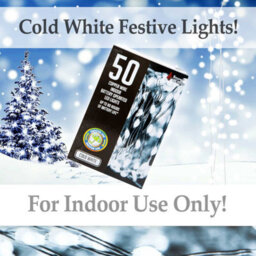 Indoor Copper Wire Lights- Cold White- Christmas Lights (50) - thumbnail 3