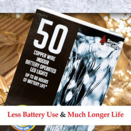 Indoor Copper Wire Lights- Cold White- Christmas Lights (50) - thumbnail 6