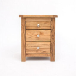 Cabinet Bits Trivento 3 Drawer Bedside Table Chrome Knob - thumbnail 1