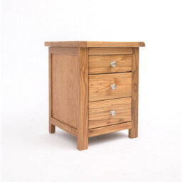 Cabinet Bits Trivento 3 Drawer Bedside Table Chrome Knob - thumbnail 2