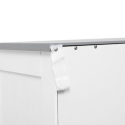 Kleankin Freestanding Bathroom Cabinet With 2 Drawers 2 Doors Adjustable Shelf - thumbnail 9