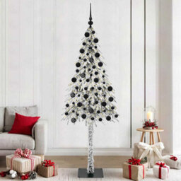 Vidaxl Christmas Tree With 300 Leds White 210 Cm Pe And Steel - thumbnail 1
