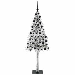 Vidaxl Christmas Tree With 300 Leds White 210 Cm Pe And Steel - thumbnail 4