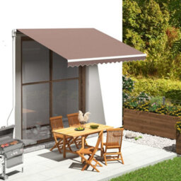 Berkfield Replacement Fabric For Awning Brown 3.5X2.5 M