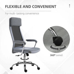 Office Chair Mesh High Back Swivel Task Home Desk Chair - thumbnail 3