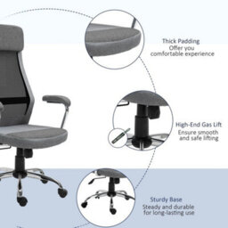 Office Chair Mesh High Back Swivel Task Home Desk Chair - thumbnail 5