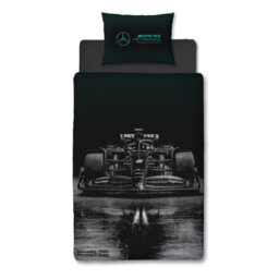 MERCEDES AMG PETRONAS Mercedes Stealth Single Polycotton Duvet Cover And Pillowcase Set - thumbnail 8