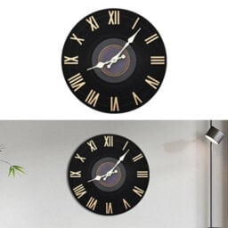 B 12Inch Home Office Metal Resin Wall Clock Living Room Study Bed Room Decor - thumbnail 3