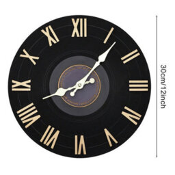B 12Inch Home Office Metal Resin Wall Clock Living Room Study Bed Room Decor - thumbnail 2