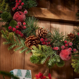 Dibor Traditional Giant Country Hedgerow Front Door Autumn Wreath Winter Spring Wreath 50Cm - thumbnail 4