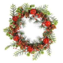 Dibor Traditional Giant Country Hedgerow Front Door Autumn Wreath Winter Spring Wreath 50Cm - thumbnail 1