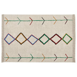 Beliani Rug Cetmi Beige 160 X 230 Cm Cotton - thumbnail 1