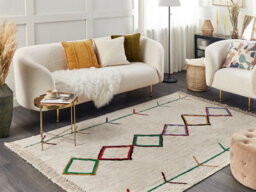 Beliani Rug Cetmi Beige 160 X 230 Cm Cotton - thumbnail 2