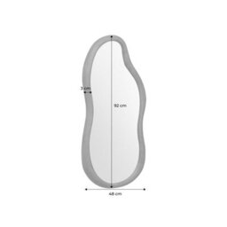 Sweeek. Wooden Mirror Austin Walnut 92X3X48 Cm - thumbnail 5