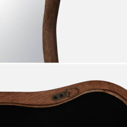Sweeek. Wooden Mirror Austin Walnut 92X3X48 Cm - thumbnail 4