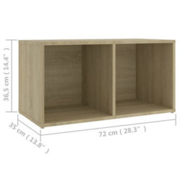 Berkfield 6 Piece Tv Cabinet Set Sonoma Oak Engineered Wood - thumbnail 8