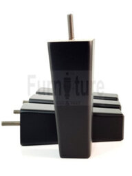L&F 4 Black Solid Wood Furniture Legs Square Settee Feet 150mm High Sofa Chair Bed M8 Sof3210 - thumbnail 7