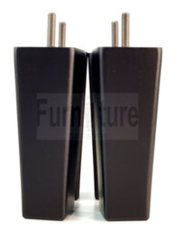L&F 4 Black Solid Wood Furniture Legs Square Settee Feet 150mm High Sofa Chair Bed M8 Sof3210 - thumbnail 9