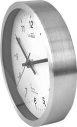 Youshiko Radio Controlled Wall Clock Premium Quality, Silver Bold Classic Design - thumbnail 2