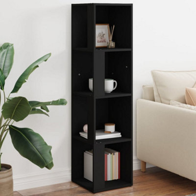 Vidaxl Corner Cabinet Black 33X33X132 Cm Engineered Wood - image 1