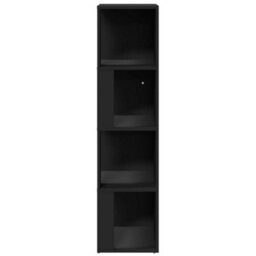 Vidaxl Corner Cabinet Black 33X33X132 Cm Engineered Wood - thumbnail 5