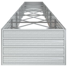 Berkfield Garden Raised Bed 600X80X45 Cm Galvanized Steel Silver - thumbnail 5