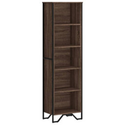 Berkfield Modern Bookcase Brown Oak 50X31X169 Cm Engineered Wood