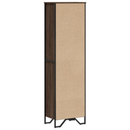 Berkfield Modern Bookcase Brown Oak 50X31X169 Cm Engineered Wood - thumbnail 6