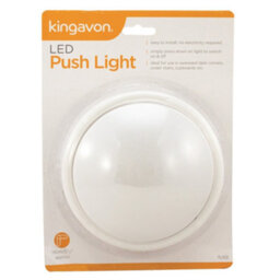 Vivo Large 14Cm Led Push Light Portable Touch Lamp Wall Caravan Bathroom Battery Op - thumbnail 2