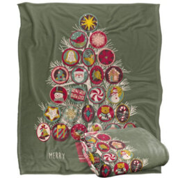 Jq Licensing Silky Christmas Ornaments Supersoft Blanket Multicoloured (152Cm X 127Cm) - thumbnail 2