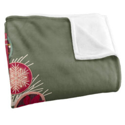 Jq Licensing Silky Christmas Ornaments Supersoft Blanket Multicoloured (152Cm X 127Cm) - thumbnail 3