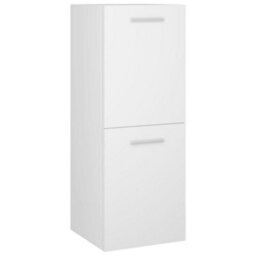 Berkfield Bathroom Furniture Set White Engineered Wood - thumbnail 7