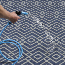 Homeart Outdoor Rugs Easy Cleaning Area Rugs For Balcony,garden,picnic,uv Weather Resistant  D.blue Cream, 160 X 230 Cm - thumbnail 4
