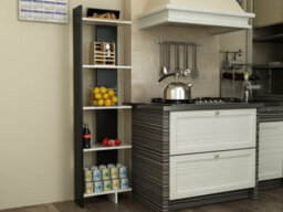 Decorotika Alice Corner Bookcase Black And White - thumbnail 4