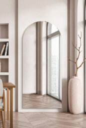 "Mirroroutlet The Arcus Frameless Arched Leaner Wall Mirror 74"" X 33"" (190Cm X 85Cm)" - thumbnail 2