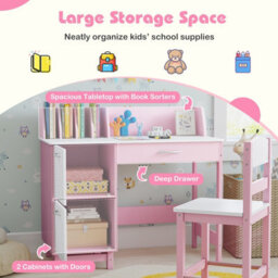 Gainoom Kids Study Desk & Chair Set Writing Table & Chair Set For 3+ Years Old Boys And Girls - thumbnail 6