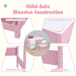 Gainoom Kids Study Desk & Chair Set Writing Table & Chair Set For 3+ Years Old Boys And Girls - thumbnail 9